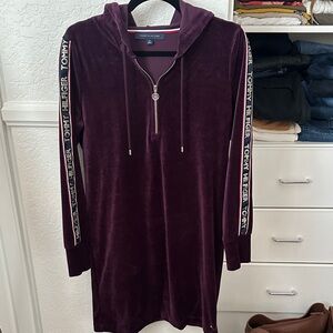 Tommy Hilfiger Women's Long Sleeve Purple Dress